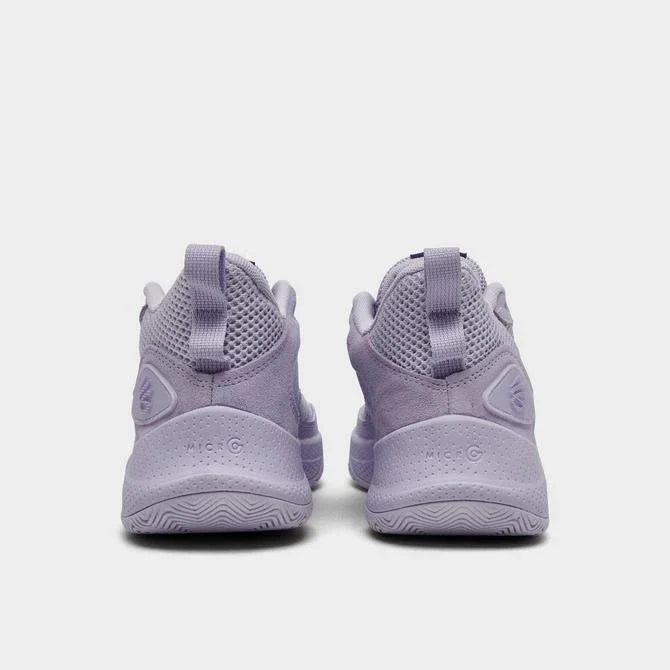 Big Kids' Under Amour Curry 3Z 24 Suede Basketball Shoes "Salt Purple"