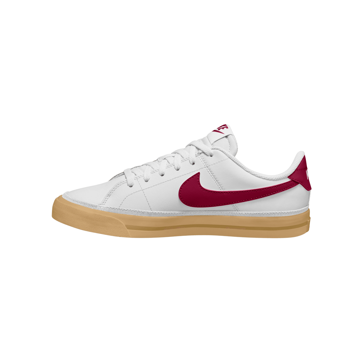 Big Kids' Nike Court Legacy "White Team Red Gum"