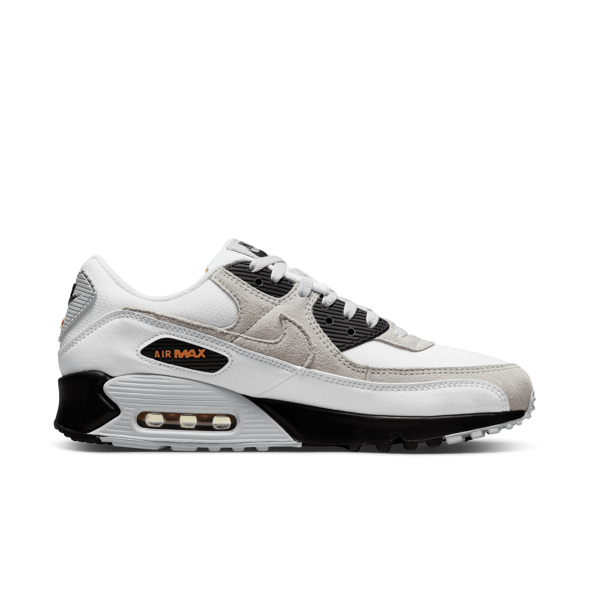 Nike Air Max 90 Men's Shoes "White Black Hot Curry"