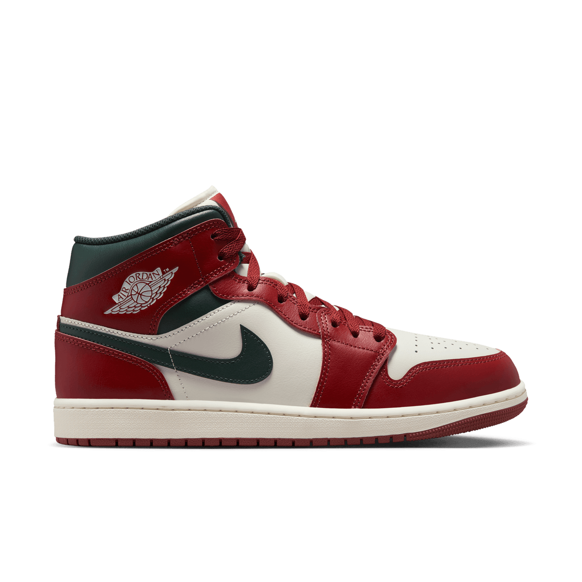 Men's Air Jordan 1 Mid "Redstone Midnight Green"