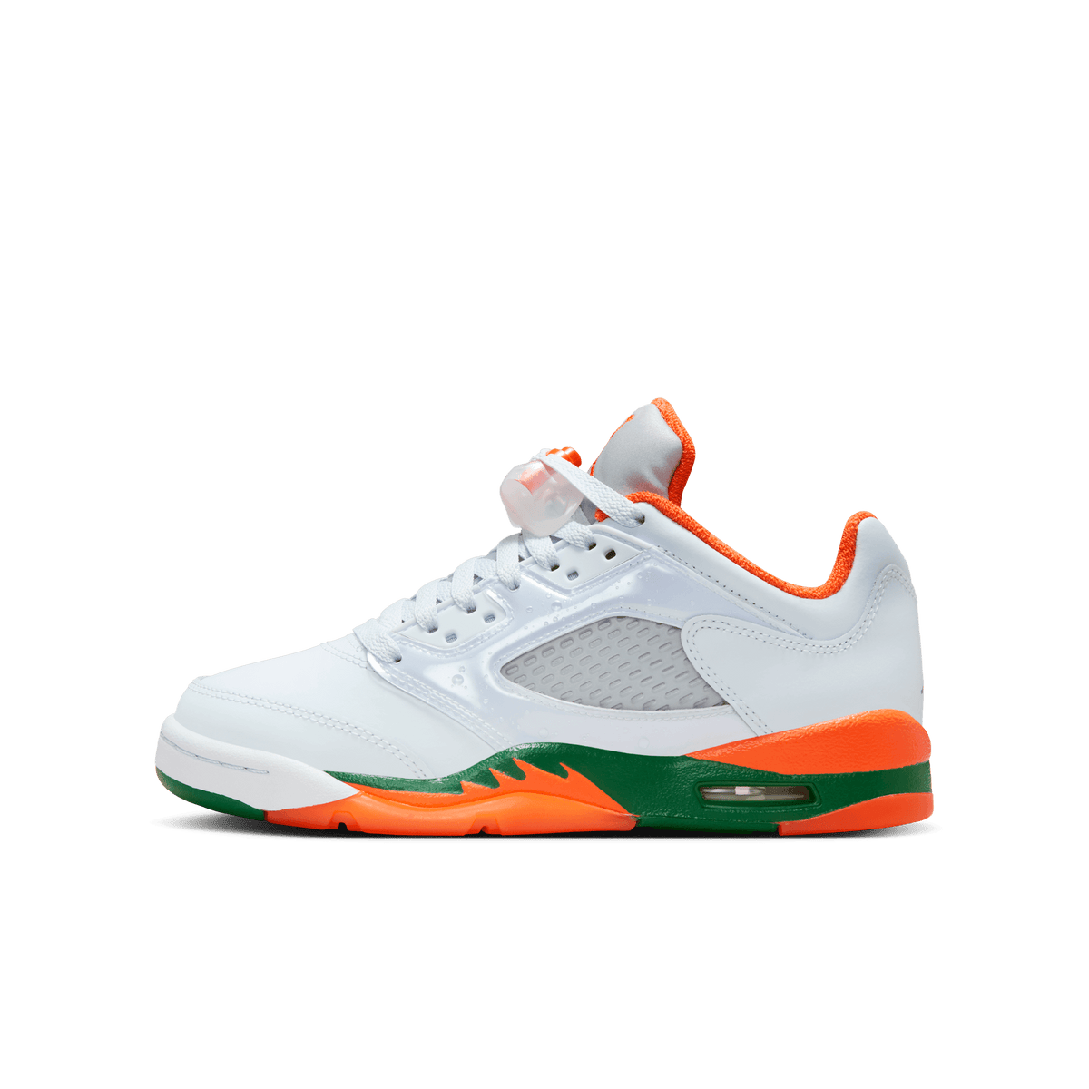 Big Kids' Air Jordan 5 Retro Low "Miami Hurricanes"