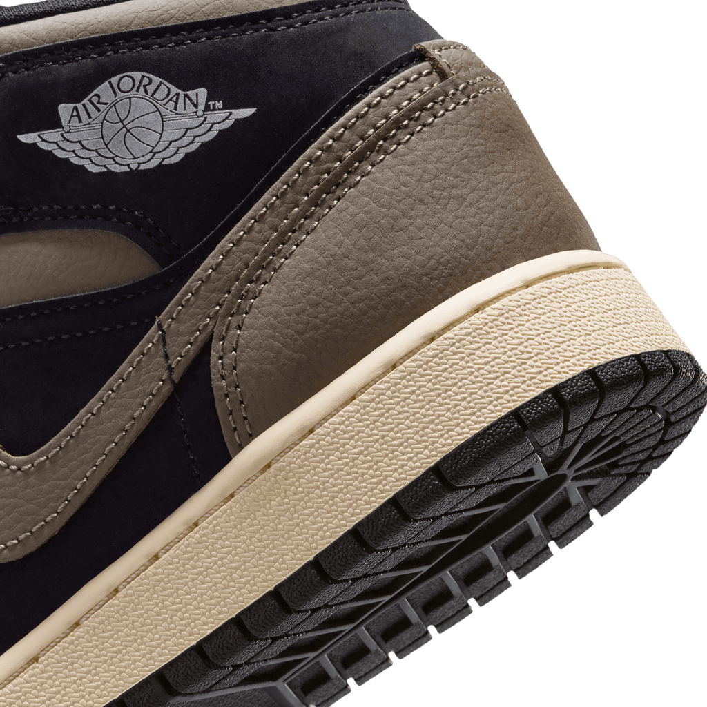 Big Kids' Air Jordan 1 Mid SE "Black Olive Grey"