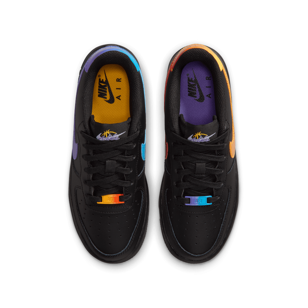 Big Kids' Nike Air Force 1 "Black Multi-Color"