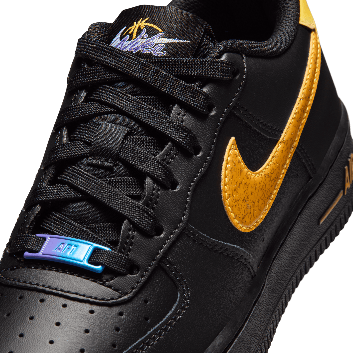 Big Kids' Nike Air Force 1 "Black Multi-Color"