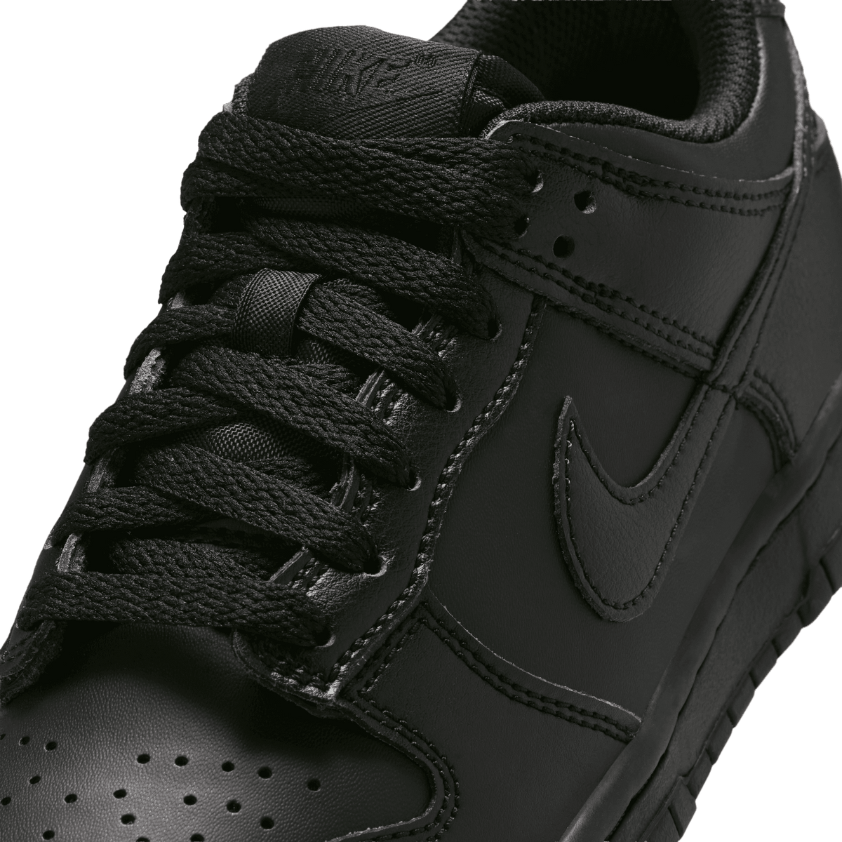 Big Kids' Nike Dunk Low "Triple Black"