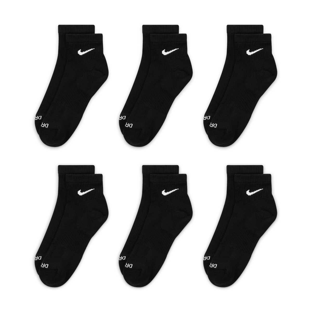 Nike Everyday Plus Cushioned Training Ankle Socks (6 Pairs) "Unisex"