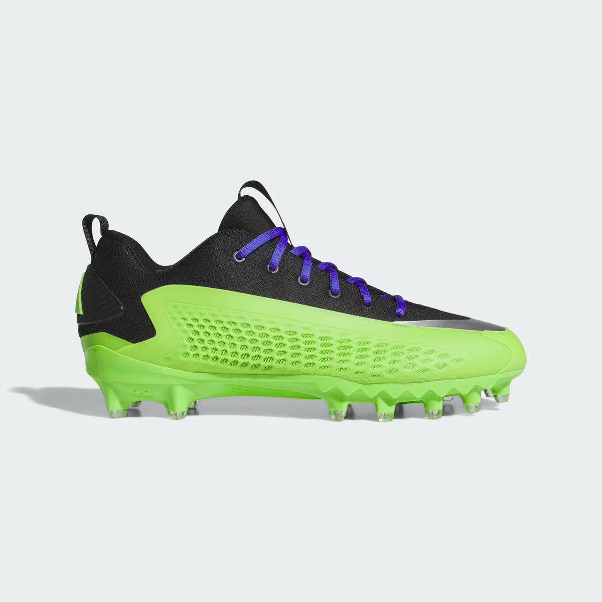 Men's Adidas Anthony Edwards 1 Low American Football Cleat "Semi Solar Green"