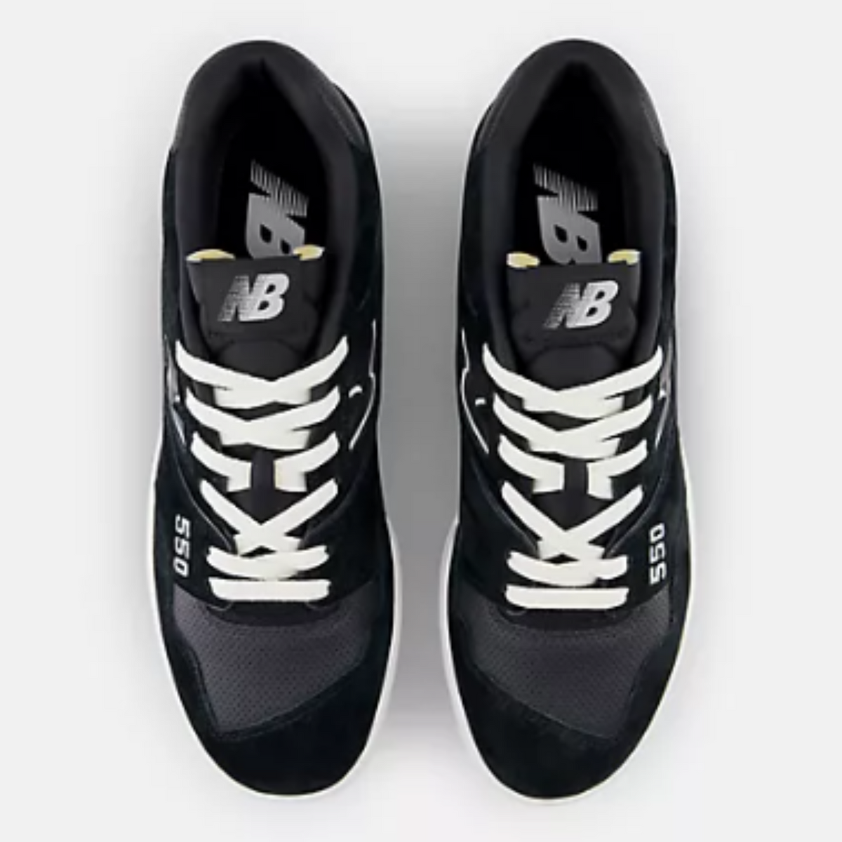 Men's 550 New Balance "Suede Perforated Black Grey Matter"