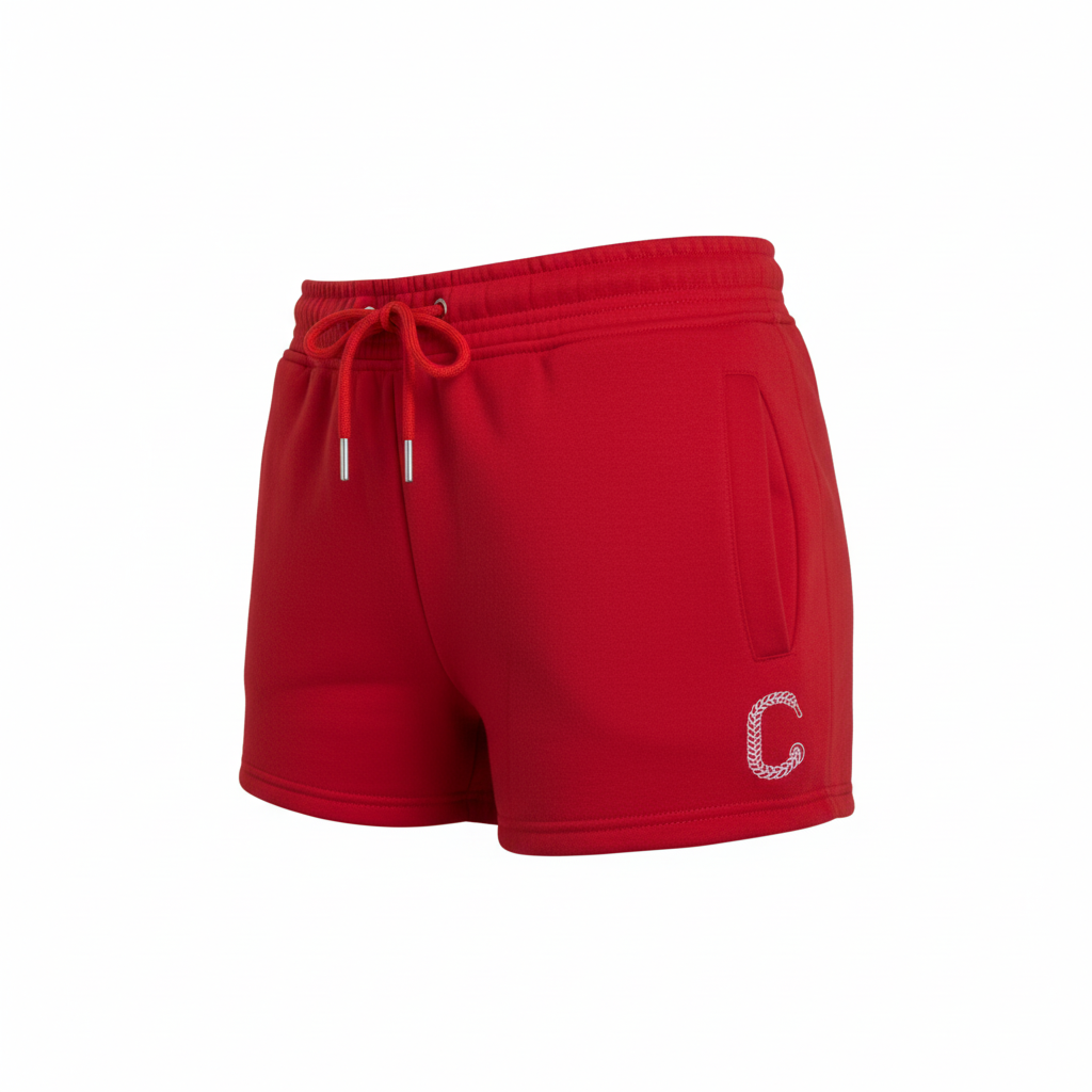 Women's TCI Red Shorts (WHT)