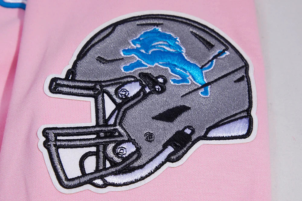 Men's/Women's Pro Standard Detroit Lions Classic Chenille NFL PO Hoodie "Pink"