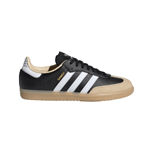 Big Kids' Adidas Samba OG J "Black White Beige Gum"