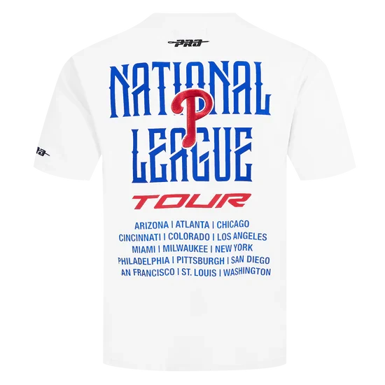 Men's Pro Standard MLB Philadelphia Phillies City Tour 2.0 Drop Shoulder Tee