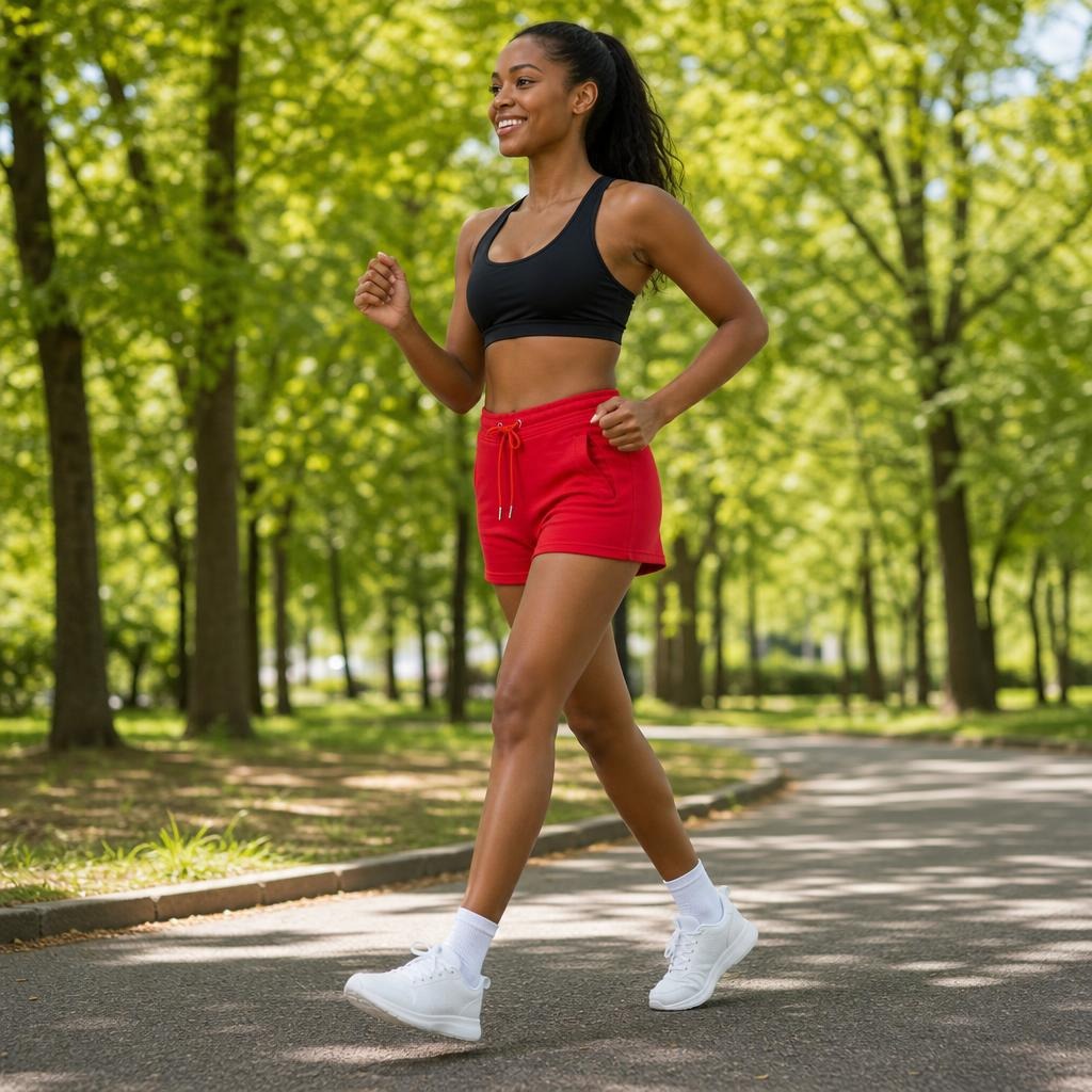 Women's TCI Plain Red Shorts