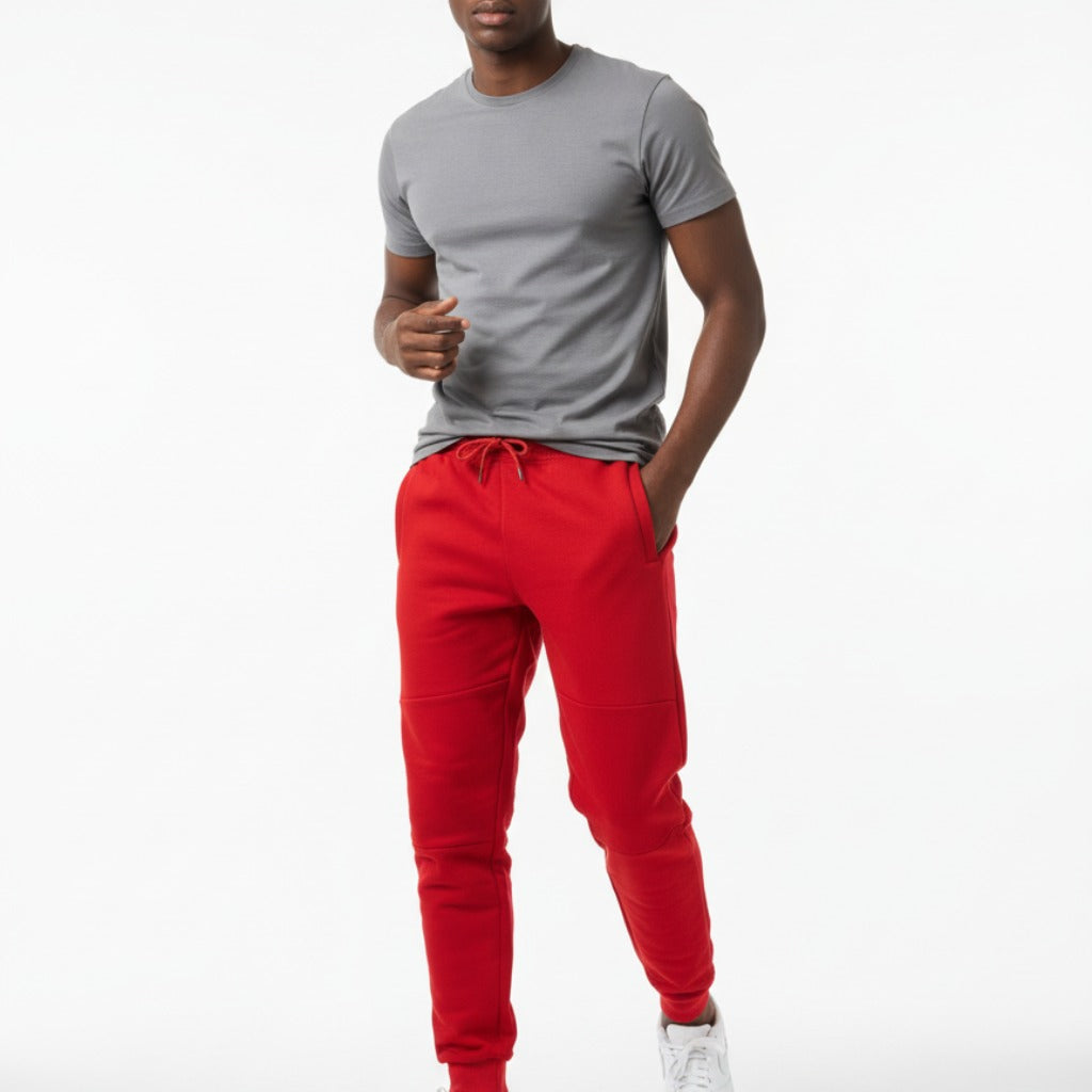 Men's The Closet Inc. Fleece Z Pants  - Plain Red
