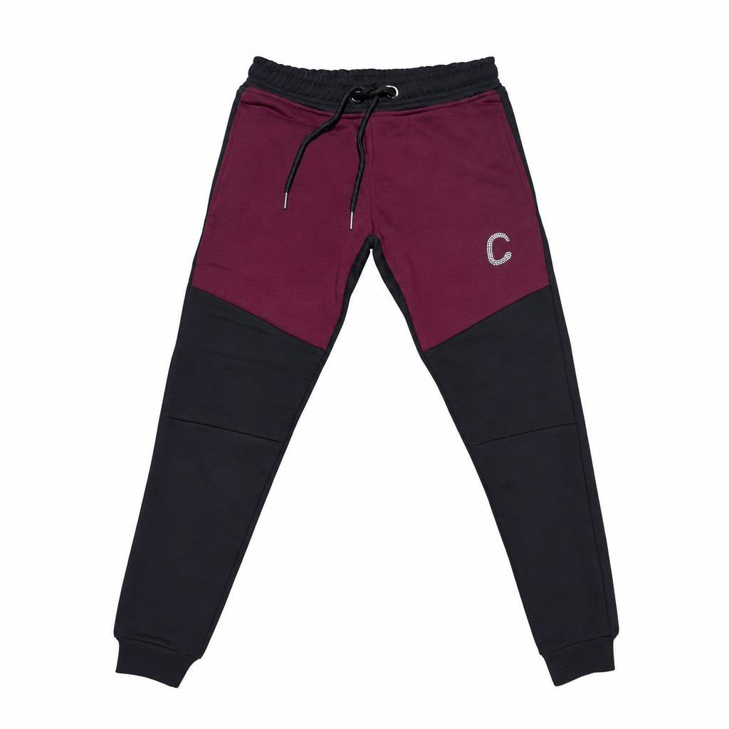 Women's TCI Tech Fleece Zip Pants  (Black/Burgundy)