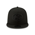 San Francisco 49ers New Era Black & Black 9FIFTY Snapback