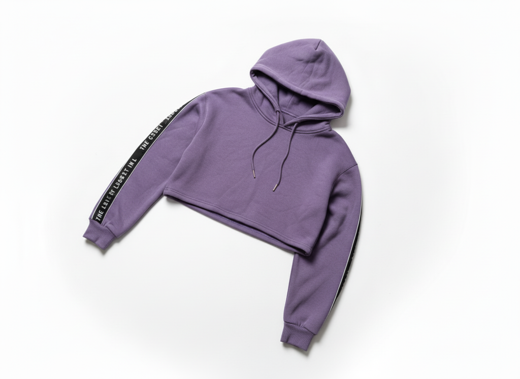 Women's The Closet Inc. Pull Over Tape Crop Top AE Orchid