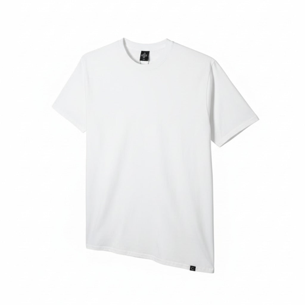 Men's The Closet Inc. Plain White Tee Basic